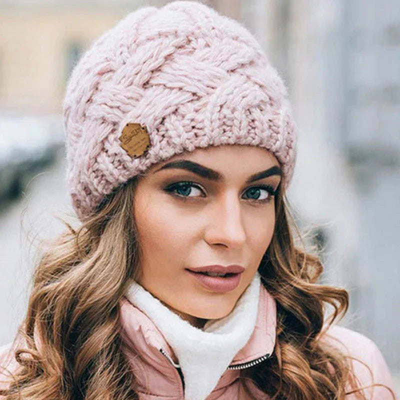 Lisslune | Comfortable Knitted Hat – Soft Wool Blend Winter Beanie