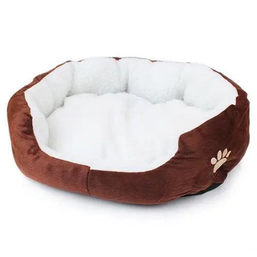 Lisslune | Ultimate Comfort Synthetic Fur Pet Bed with Elevated Edge