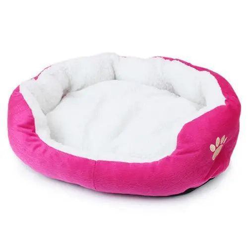 Lisslune | Ultimate Comfort Synthetic Fur Pet Bed with Elevated Edge