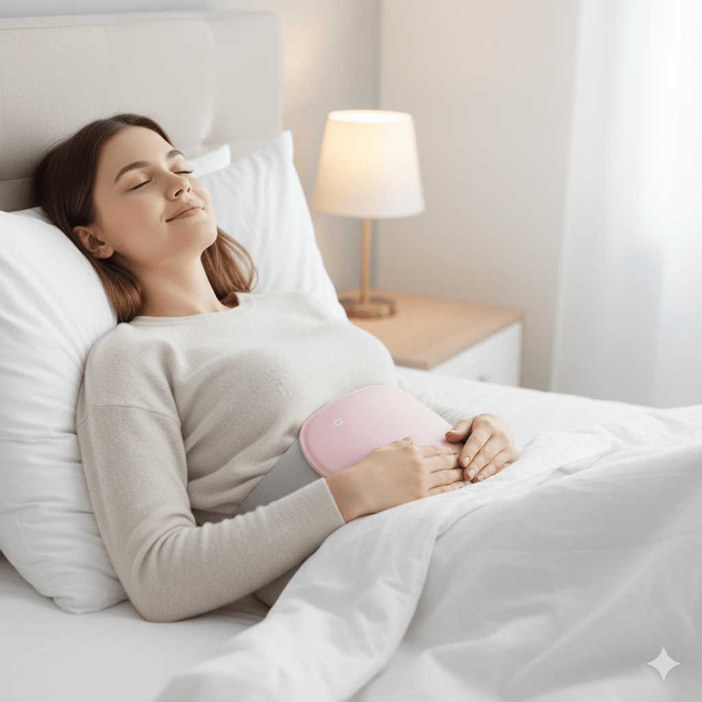 Lisslune | COMFORTHEAT – Rechargeable Electric Heating Pad for Cramps & Abdominal Pain Relief