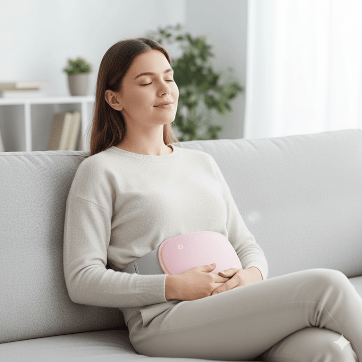 Lisslune | COMFORTHEAT – Rechargeable Electric Heating Pad for Cramps & Abdominal Pain Relief