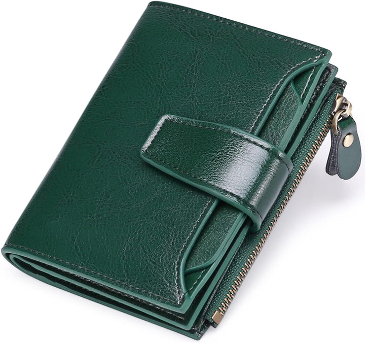 Lisslune | Compact Genuine Leather RFID Blocking Multi-Functional Wallet