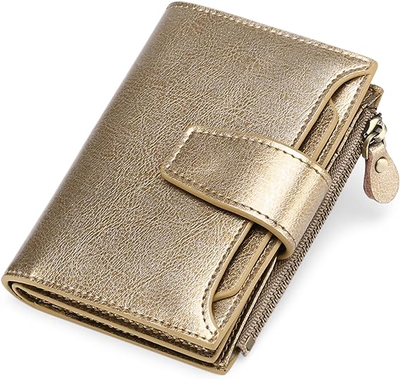 Lisslune | Compact Genuine Leather RFID Blocking Multi-Functional Wallet