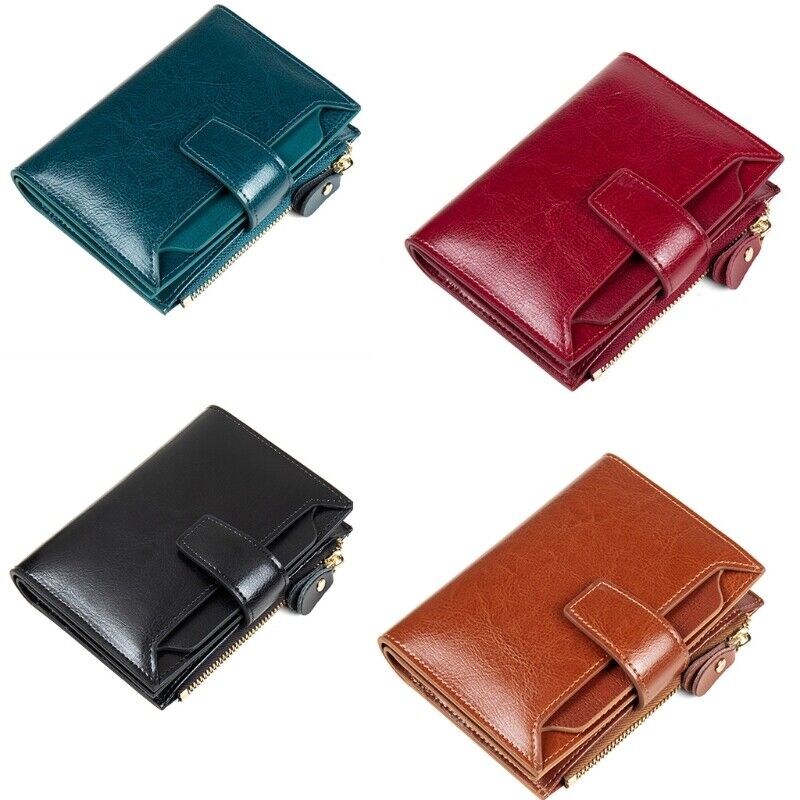 Lisslune | Compact Genuine Leather RFID Blocking Multi-Functional Wallet