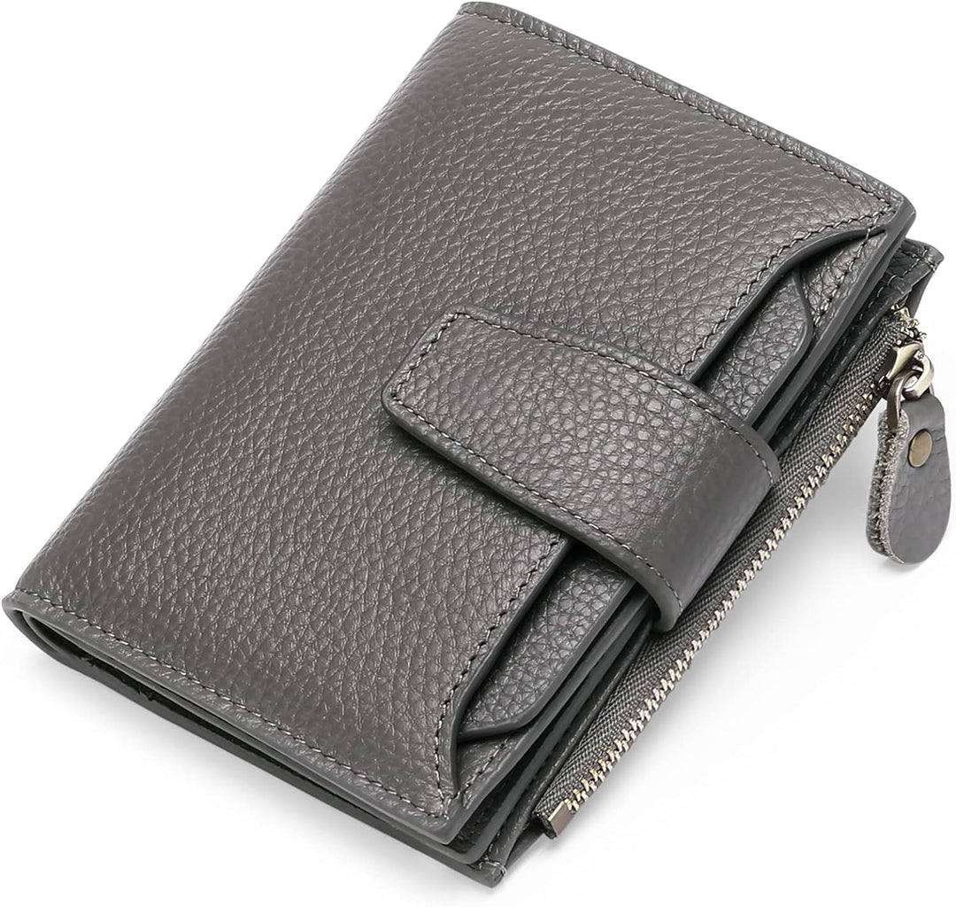 Lisslune | Compact Genuine Leather RFID Blocking Multi-Functional Wallet