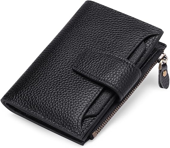Lisslune | Compact Genuine Leather RFID Blocking Multi-Functional Wallet