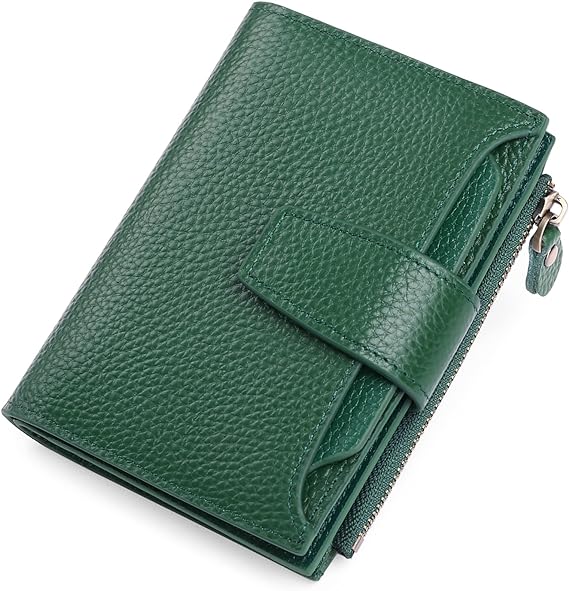 Lisslune | Compact Genuine Leather RFID Blocking Multi-Functional Wallet