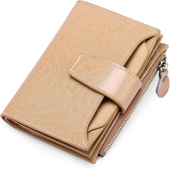 Lisslune | Compact Genuine Leather RFID Blocking Multi-Functional Wallet