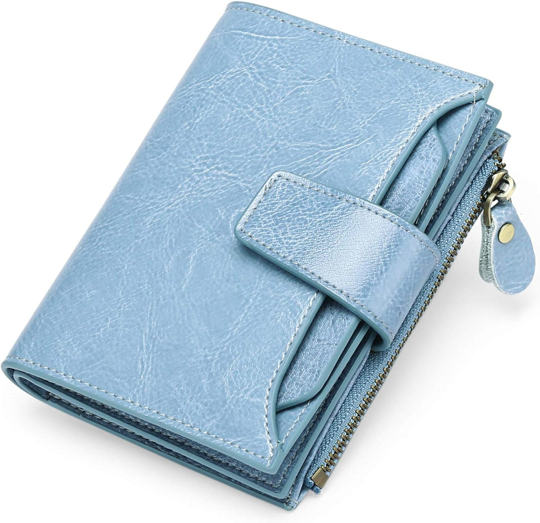 Lisslune | Compact Genuine Leather RFID Blocking Multi-Functional Wallet