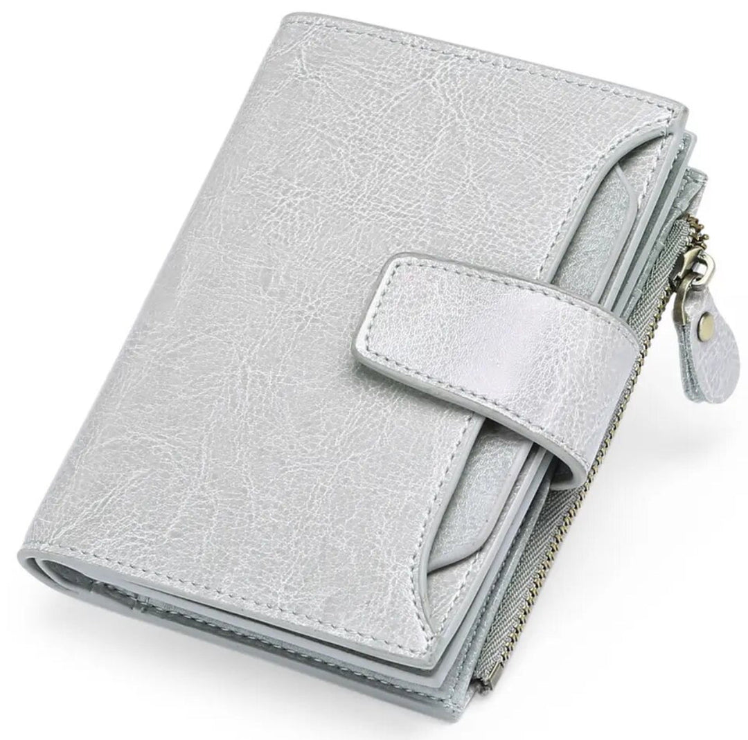 Lisslune | Compact Genuine Leather RFID Blocking Multi-Functional Wallet