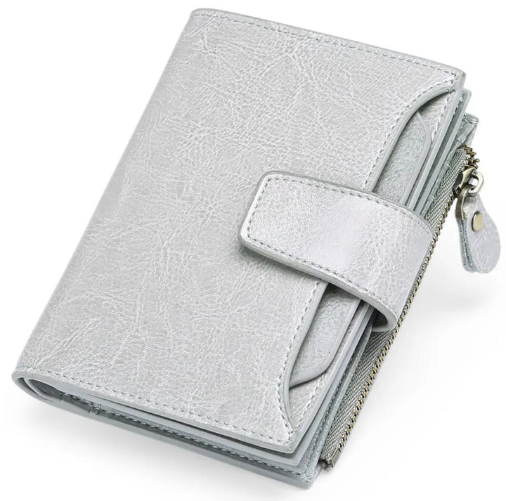 Lisslune | Compact Genuine Leather RFID Blocking Multi-Functional Wallet