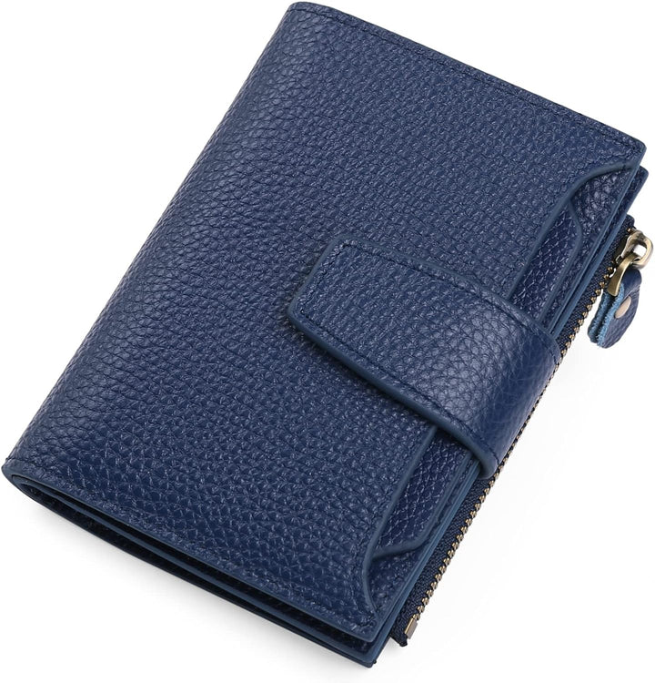 Lisslune | Compact Genuine Leather RFID Blocking Multi-Functional Wallet