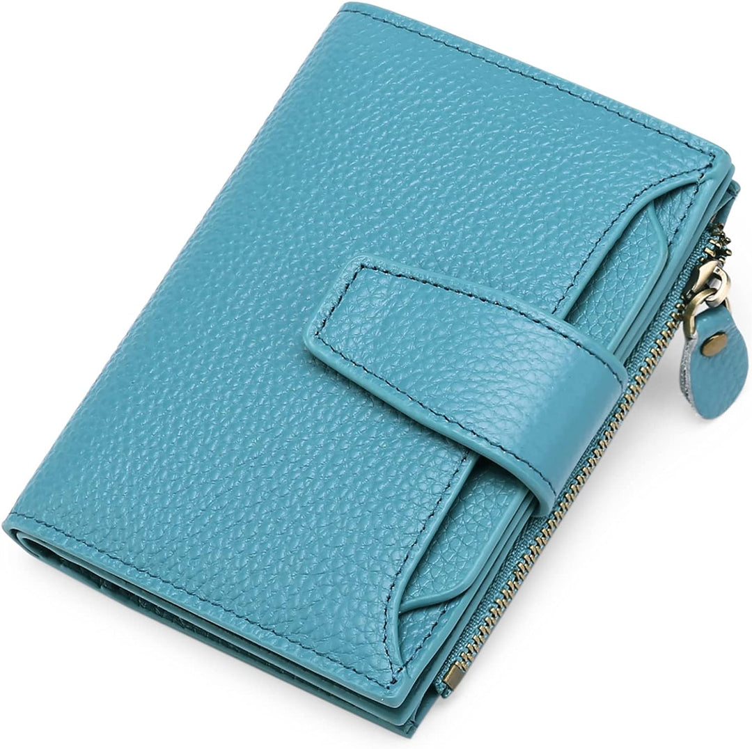 Lisslune | Compact Genuine Leather RFID Blocking Multi-Functional Wallet