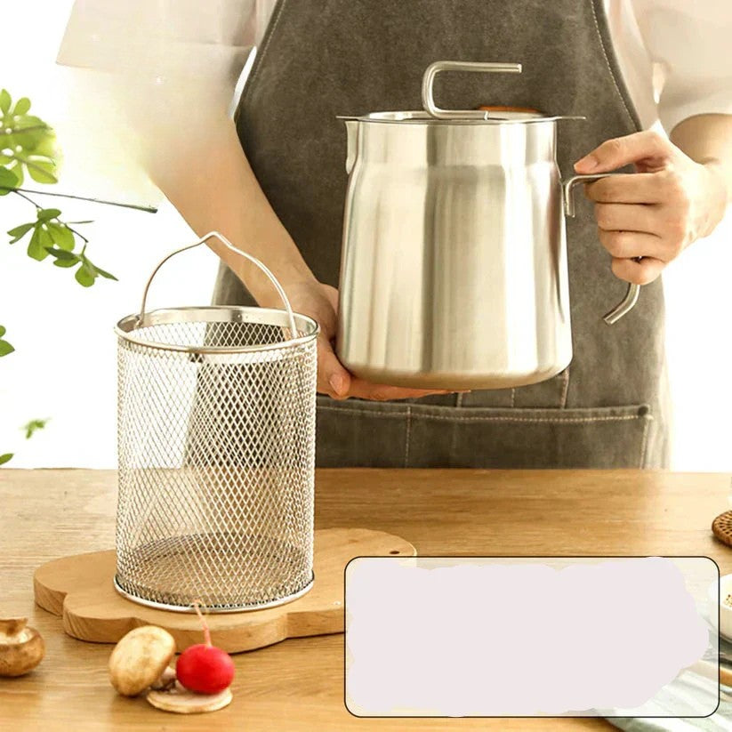 Lisslune | Compact Round Deep Fryer - SnackMaster Pro