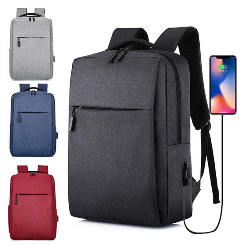 Lisslune | Stylish urban laptop backpack with USB charging port - Trendy polyester bag for commuters and travel