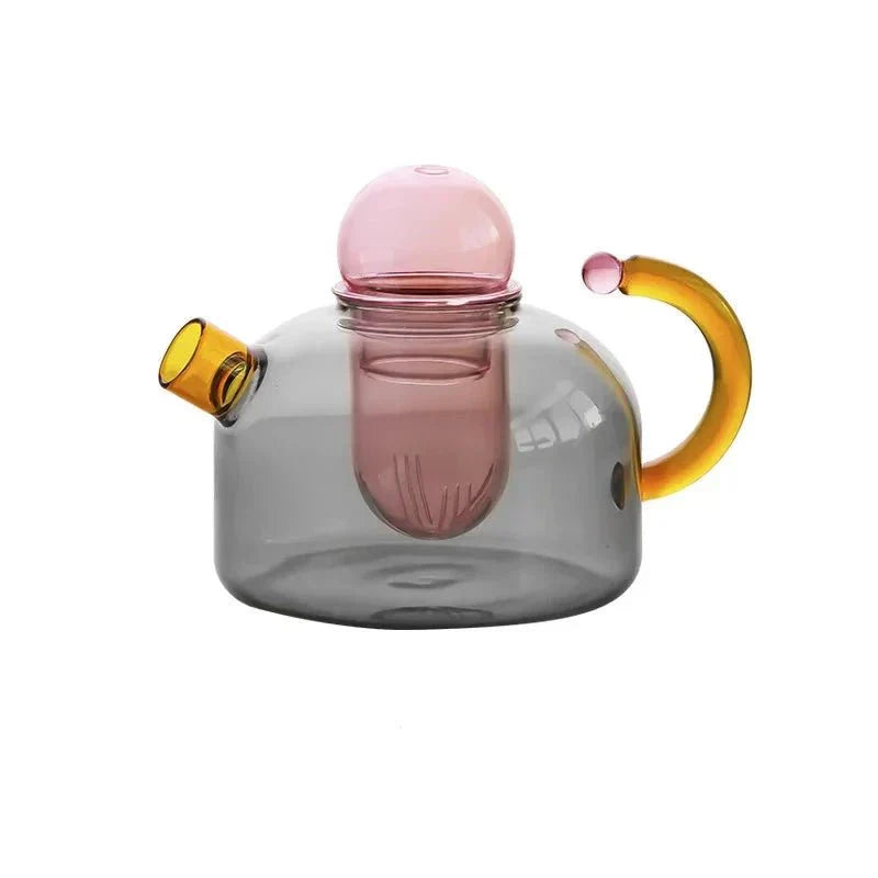 Lisslune | Contrasting Color Translucent Teapot & Cup Set
