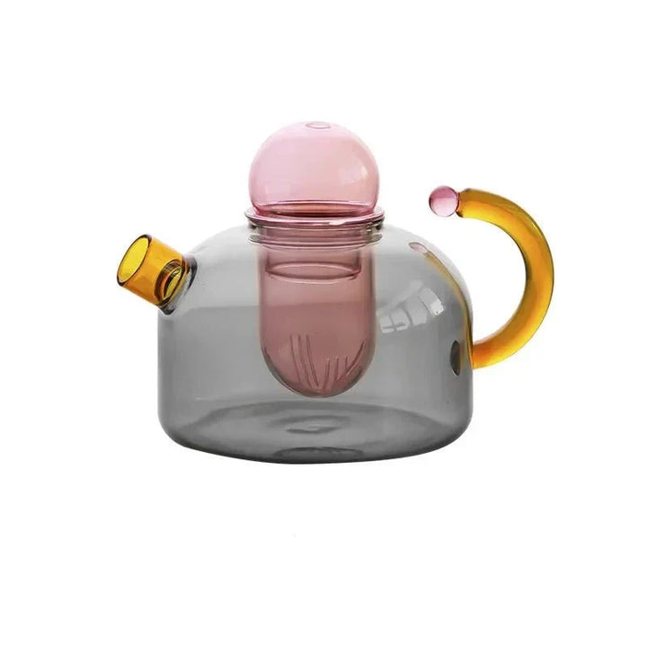 Lisslune | Contrasting Color Translucent Teapot & Cup Set