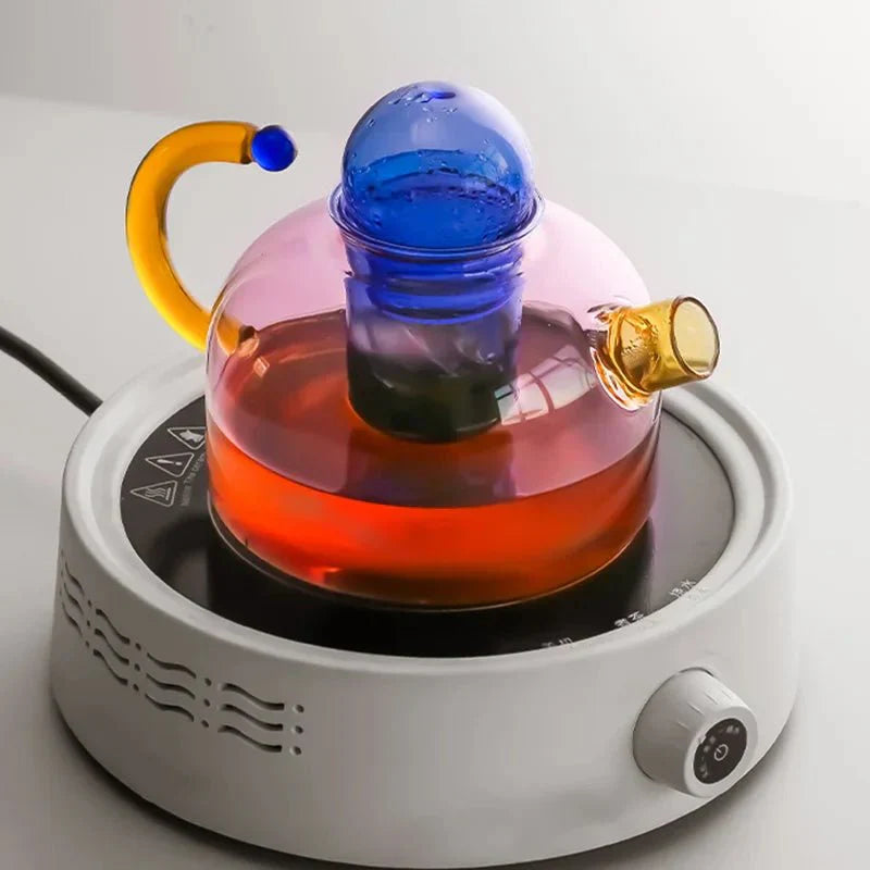 Lisslune | Contrasting Color Translucent Teapot & Cup Set