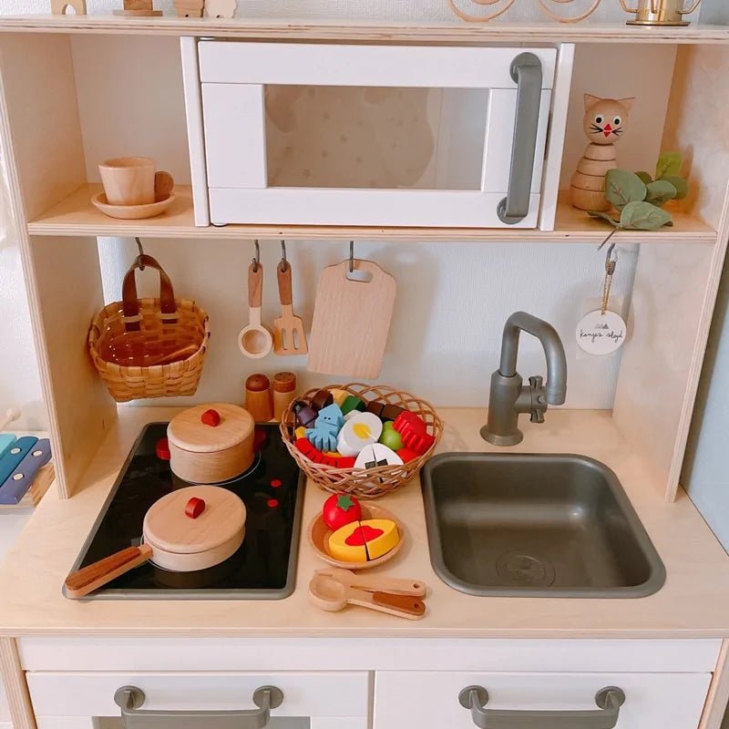 Lisslune | Cook’nTimber – Wooden Children’s Play Kitchen in Tree Trunk Design