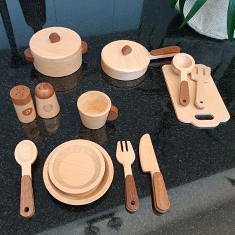 Lisslune | Cook’nTimber – Wooden Children’s Play Kitchen in Tree Trunk Design