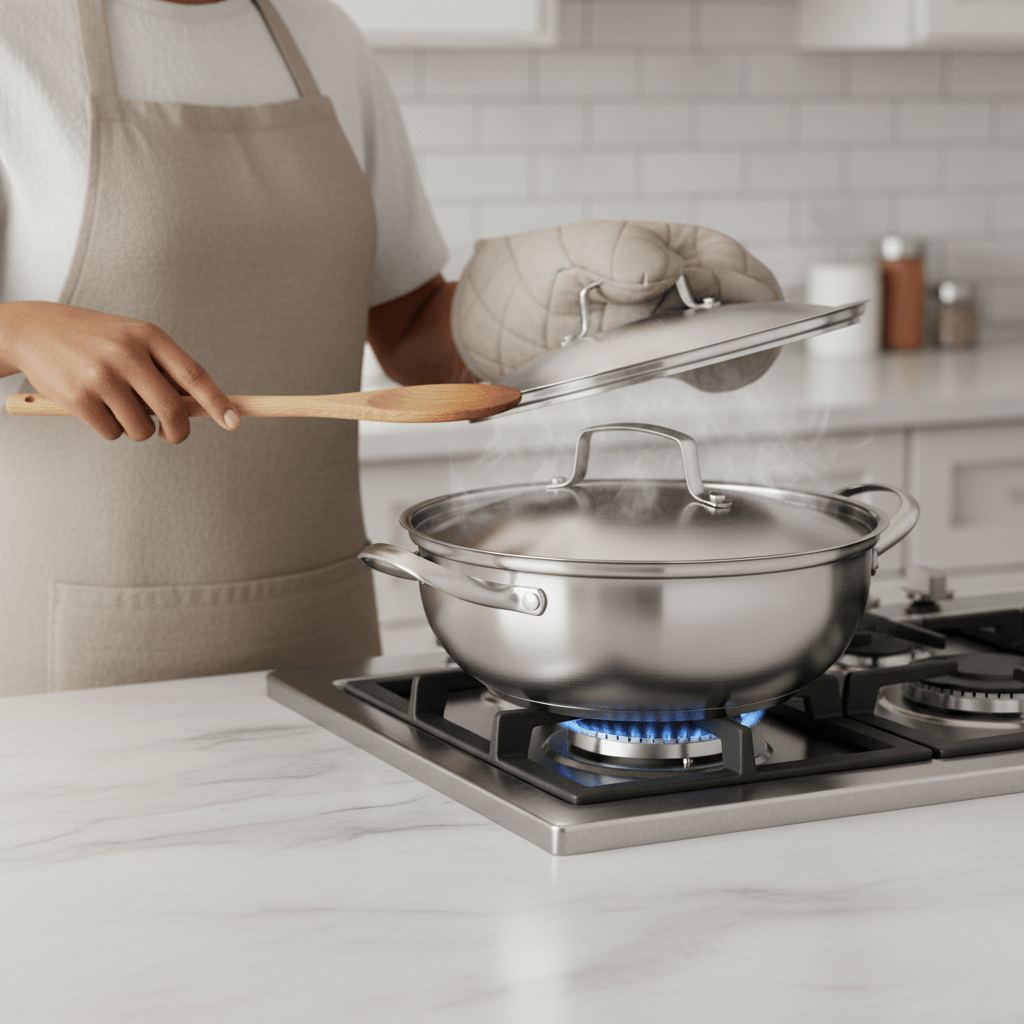 Lisslune | CookSphere – Premium 26 cm Stainless Pot for All Heat Sources