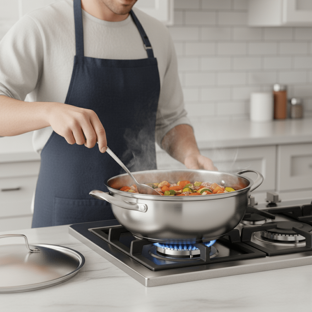 Lisslune | CookSphere – Premium 26 cm Stainless Pot for All Heat Sources