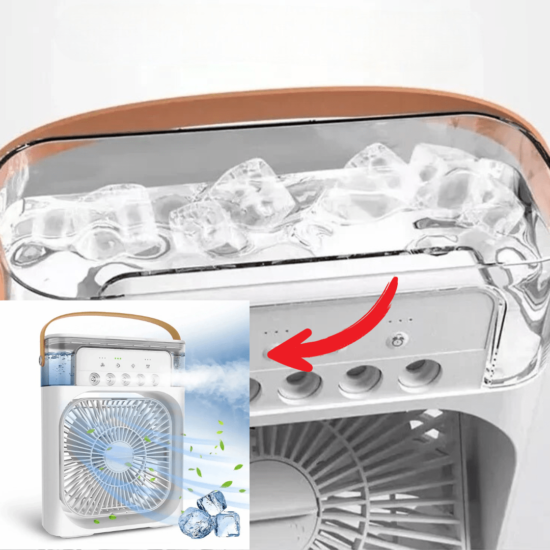 Lisslune | ChillCube Compact – Desktop Evaporative Mini Cooler for Personal Spot Relief