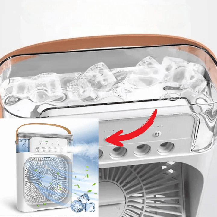 Lisslune | ChillCube Compact – Desktop Evaporative Mini Cooler for Personal Spot Relief