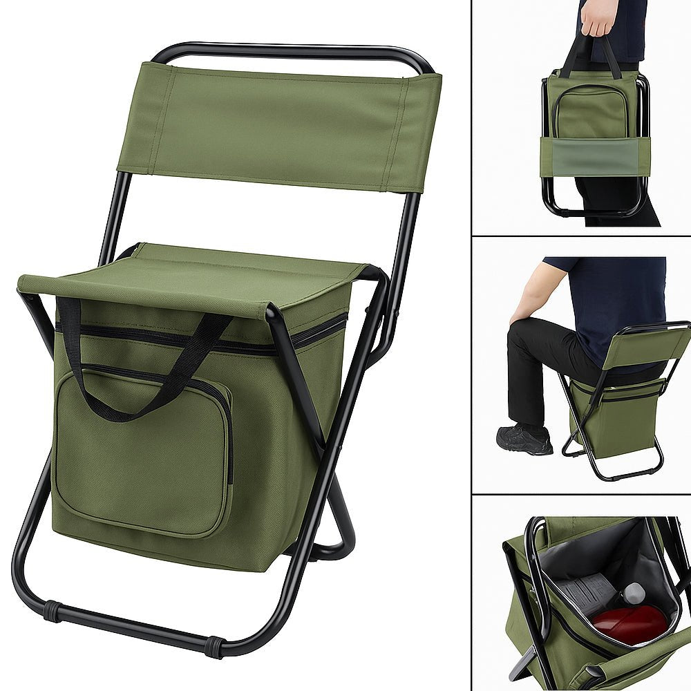 Lisslune | Coolcamp Chair – Foldable Outdoor Chair with Built-In Cooler and Storage