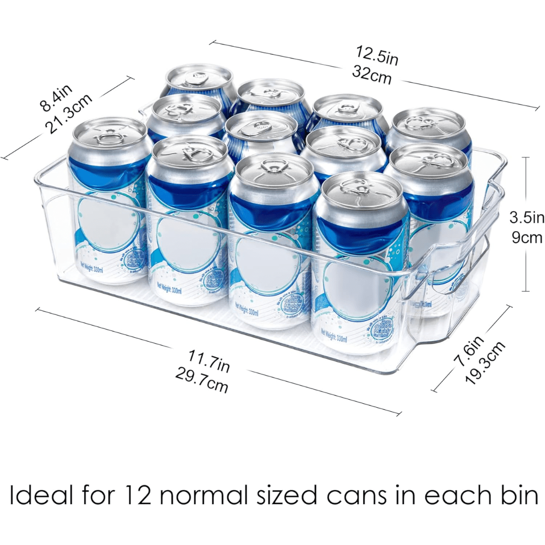 Lisslune | COOLORGANIZE – Transparent Refrigerator Storage Bins for Clutter-Free Kitchen