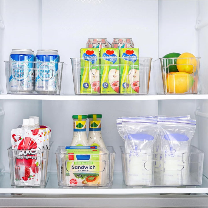 Lisslune | COOLORGANIZE – Transparent Refrigerator Storage Bins for Clutter-Free Kitchen