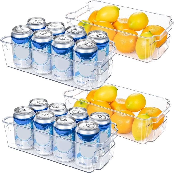 Lisslune | COOLORGANIZE – Transparent Refrigerator Storage Bins for Clutter-Free Kitchen