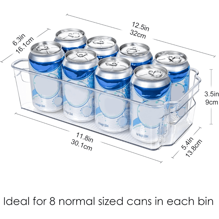 Lisslune | COOLORGANIZE – Transparent Refrigerator Storage Bins for Clutter-Free Kitchen