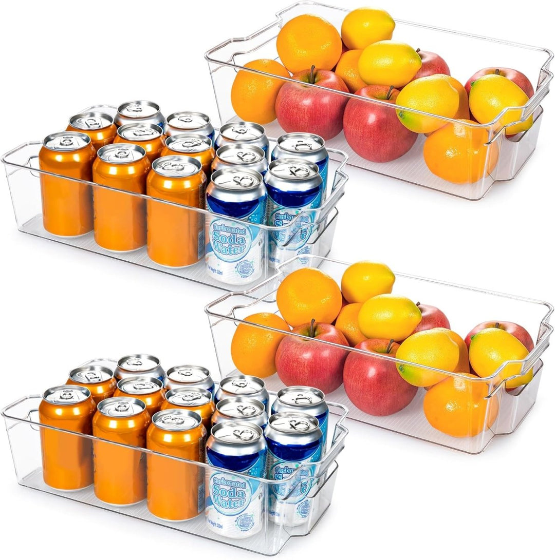 Lisslune | COOLORGANIZE – Transparent Refrigerator Storage Bins for Clutter-Free Kitchen