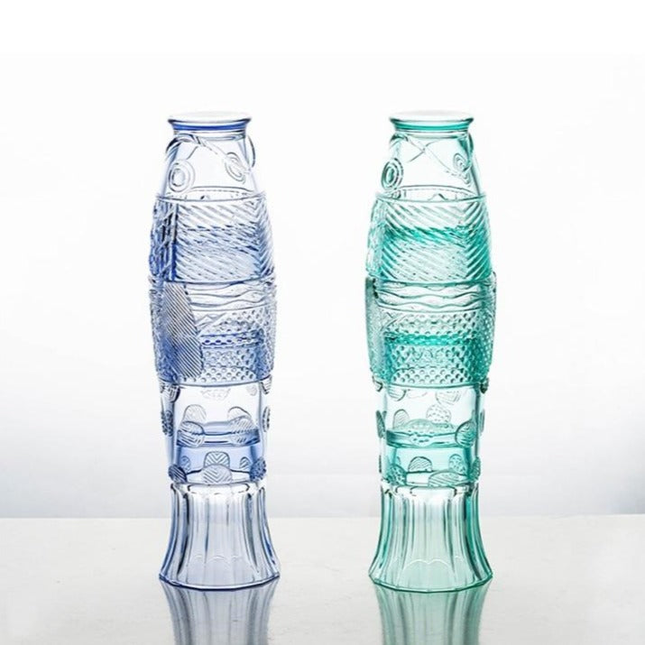 Lisslune | Colored Glass Cup Set in Koi Fish Shape - Sale