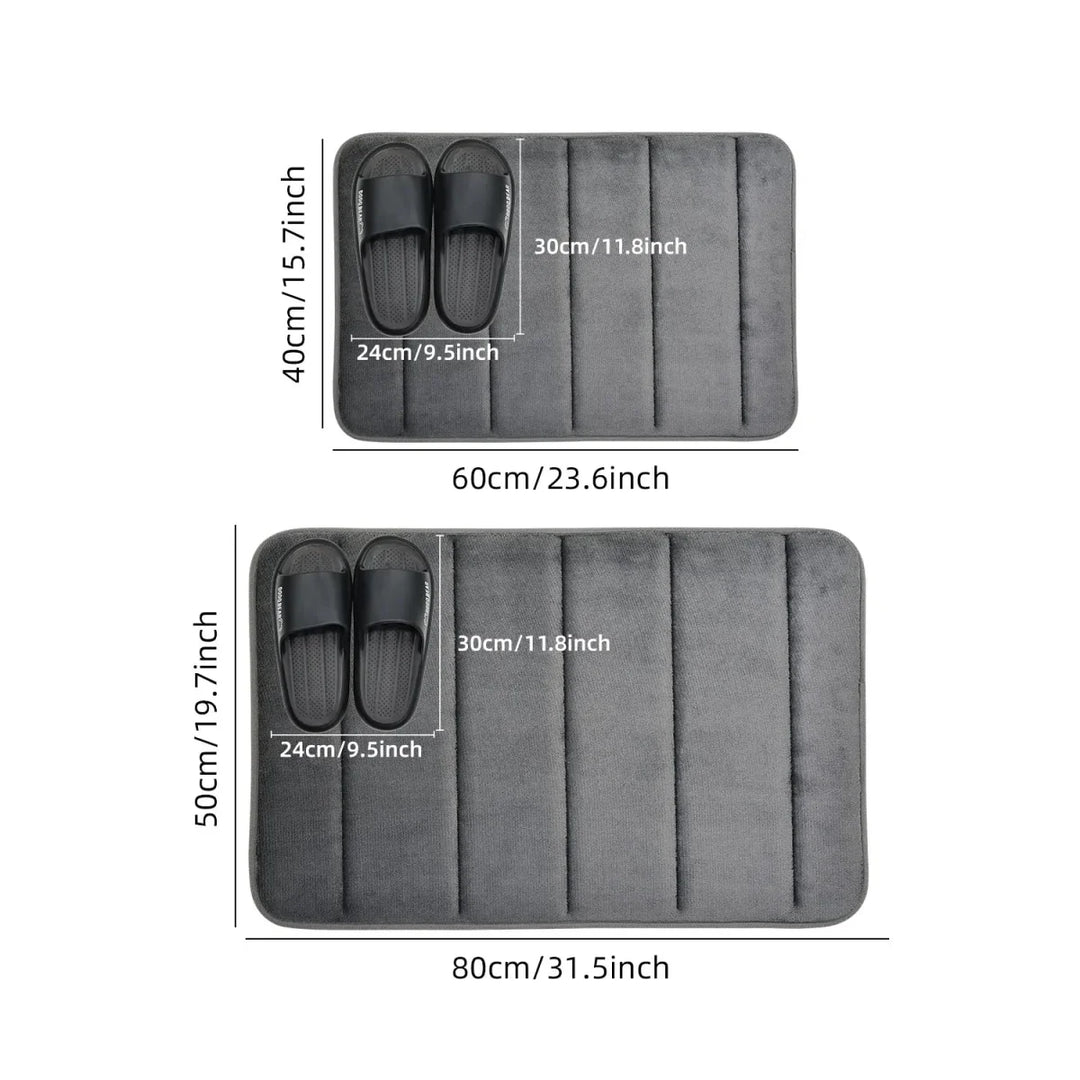 Lisslune | CORAL VELVET MAT – Soft Bathroom Mat with Non-Slip Design for Comfort & Safety