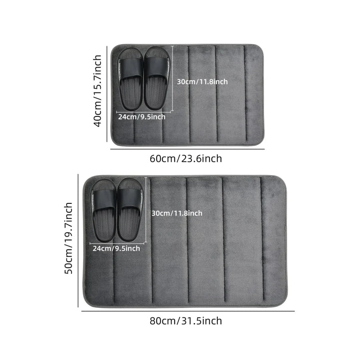 Lisslune | CORAL VELVET MAT – Soft Bathroom Mat with Non-Slip Design for Comfort & Safety