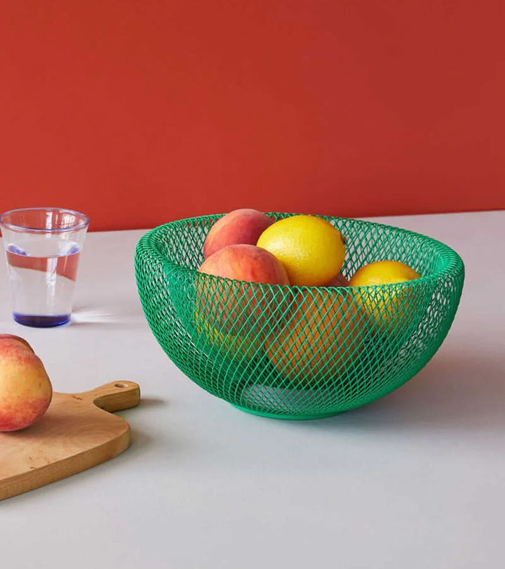 Lisslune | Steel Mesh Fruit Basket with Ventilation for Fresh Storage