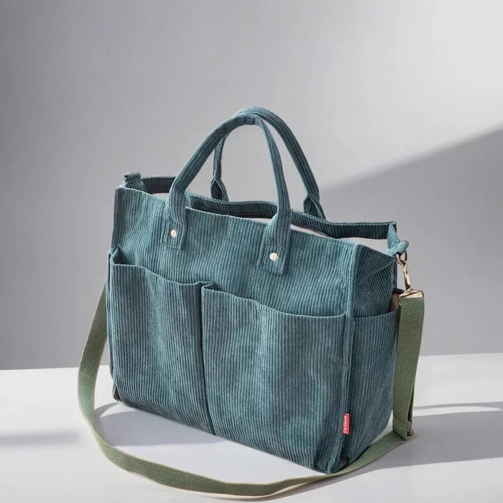 Lisslune | CordoTote – Classic Corduroy Shoulder Bag for Everyday Use