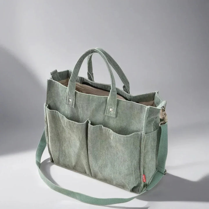 Lisslune | CordoTote – Classic Corduroy Shoulder Bag for Everyday Use