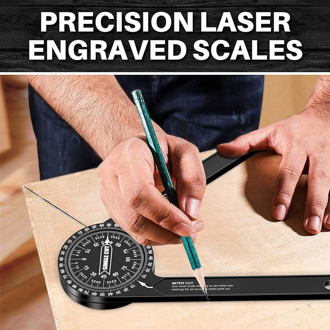Lisslune | CORNERWISE – Laser Engraved Miter Saw Corner Measuring Tool for Accurate Cuts