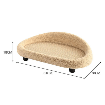 Lisslune | COSYCAT Retreat – Stylish Cat Bed with Sisal Scratch Surface & Cushion