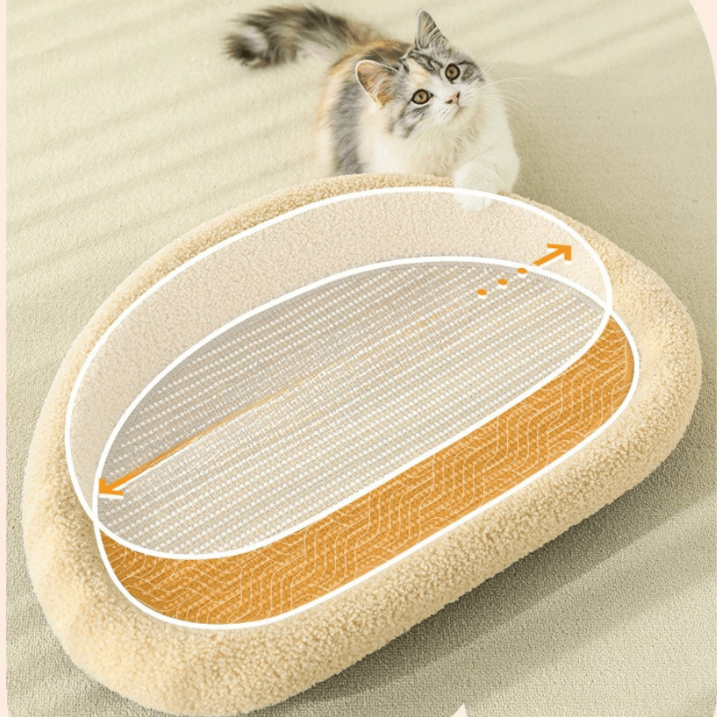 Lisslune | COSYCAT Retreat – Stylish Cat Bed with Sisal Scratch Surface & Cushion