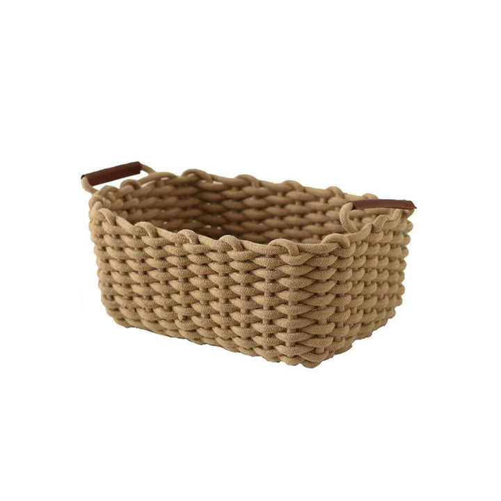 Rynx | Cotton rope braided desk storage basket