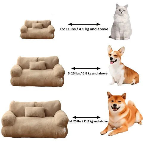 Lisslune | CozyCloud Bolster – Calming Pet Bed with Washable Cover for Dogs and Cats