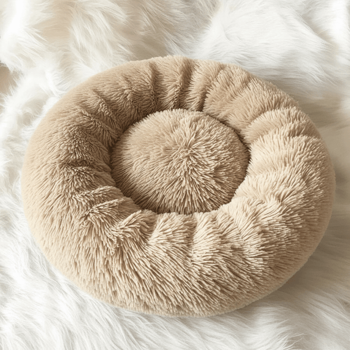 Lisslune | COZYPET – Calming Dog Bed with Plush Synthetic Fur & Removable Cover