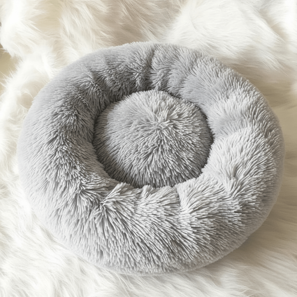Lisslune | COZYPET – Calming Dog Bed with Plush Synthetic Fur & Removable Cover