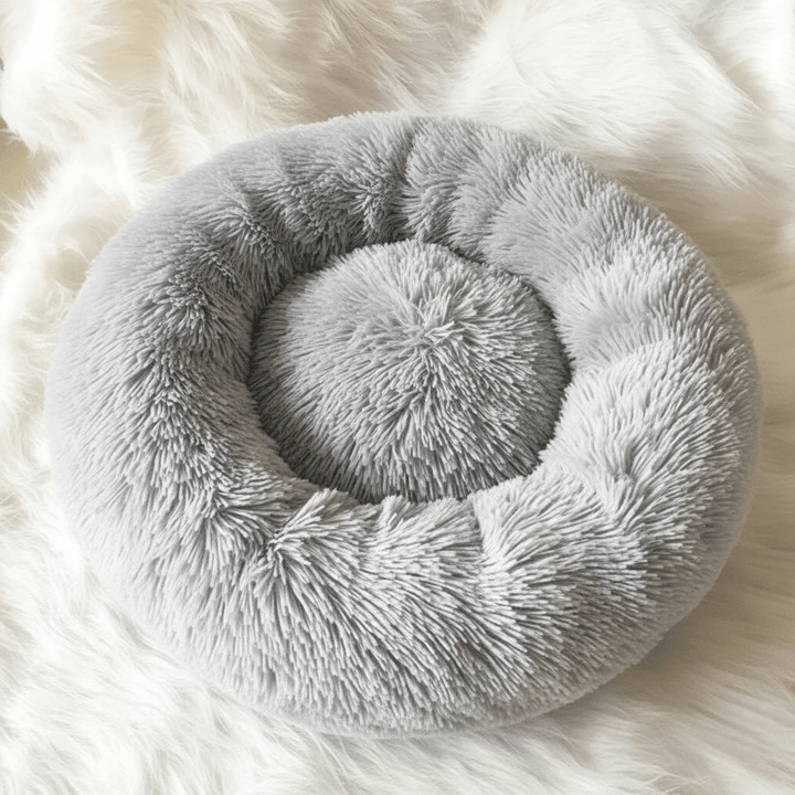 Lisslune | COZYPET – Calming Dog Bed with Plush Synthetic Fur & Removable Cover