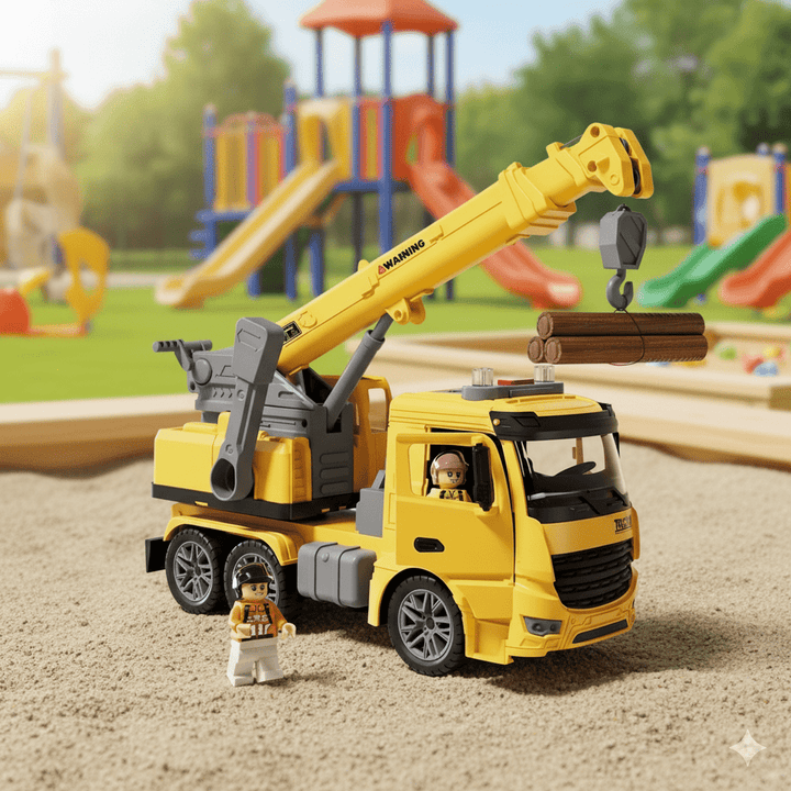 Lisslune | CraneMax Junior – Construction Crane Toy with Lights & Sound
