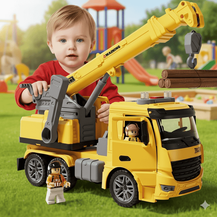 Lisslune | CraneMax Junior – Construction Crane Toy with Lights & Sound